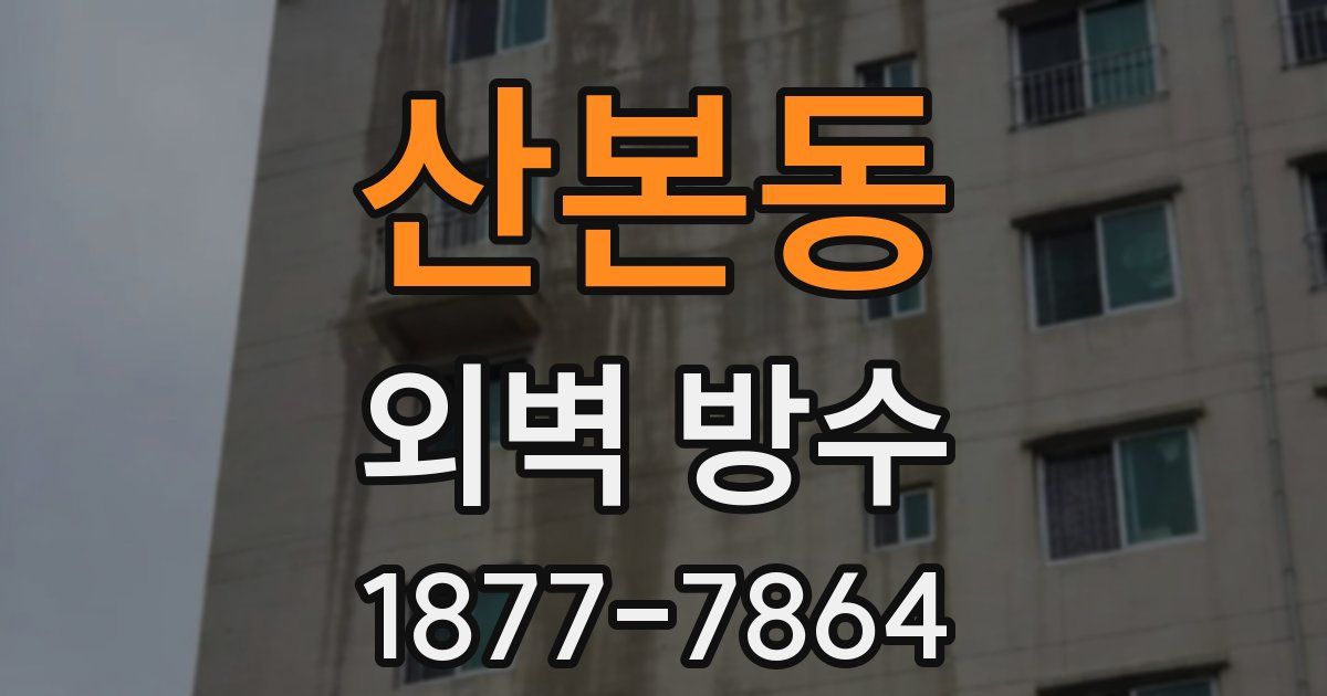 산본동 외벽 방수