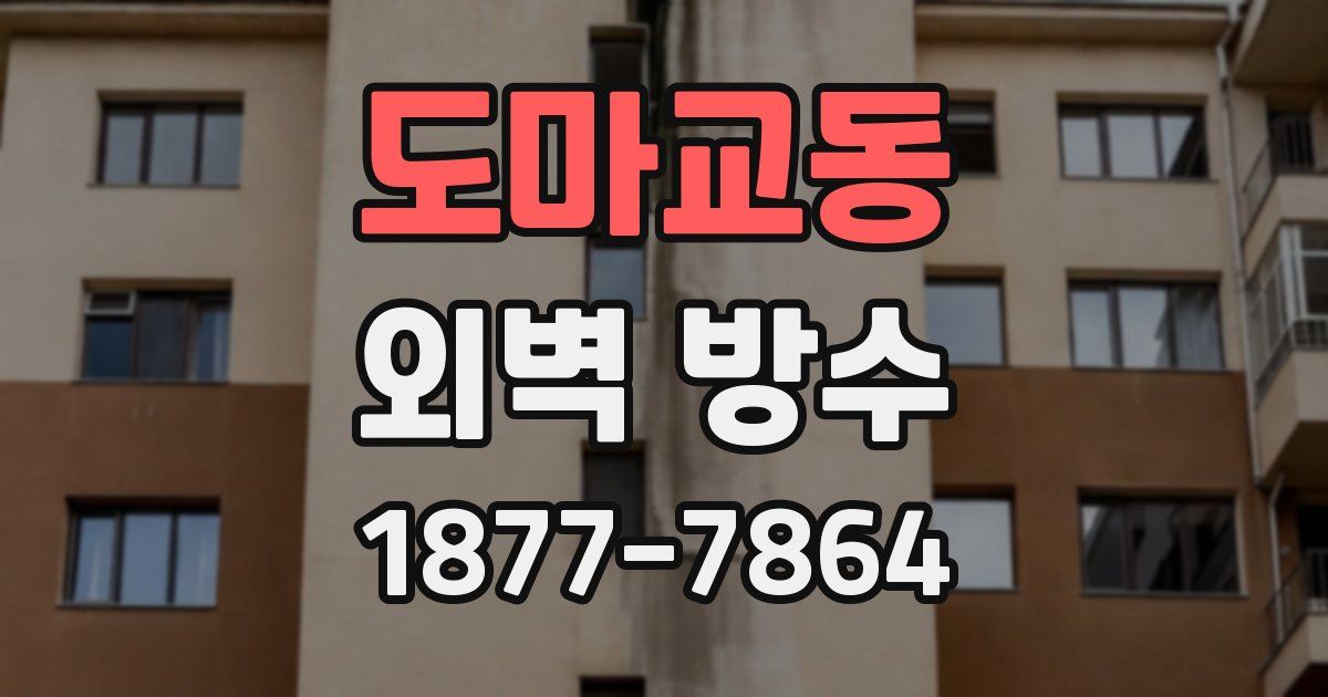 도마교동 외벽 방수