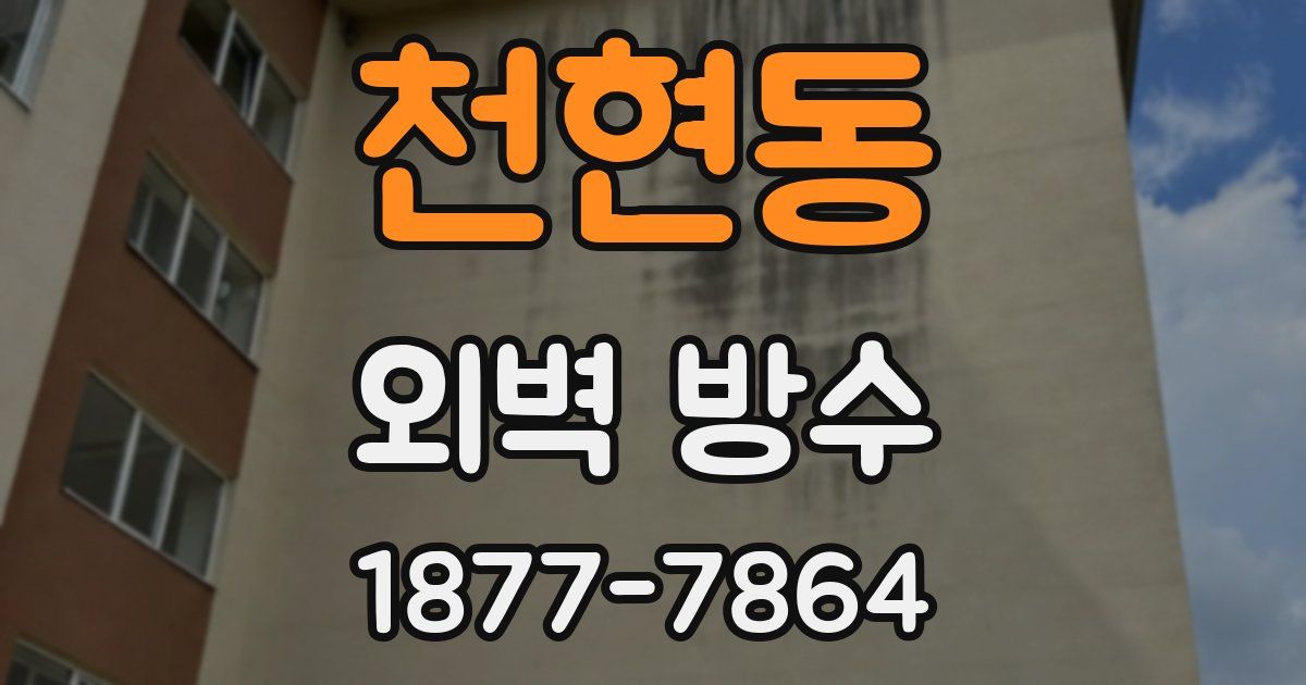 천현동 외벽 방수