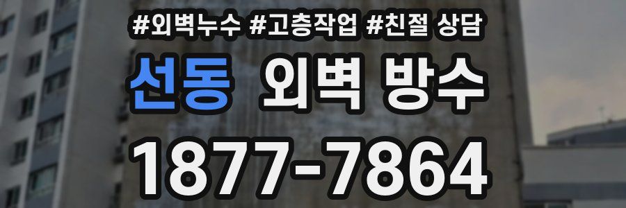 선동 외벽 방수