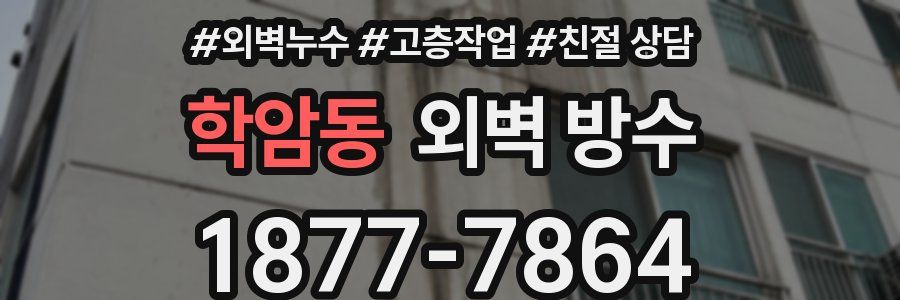 학암동 외벽 방수