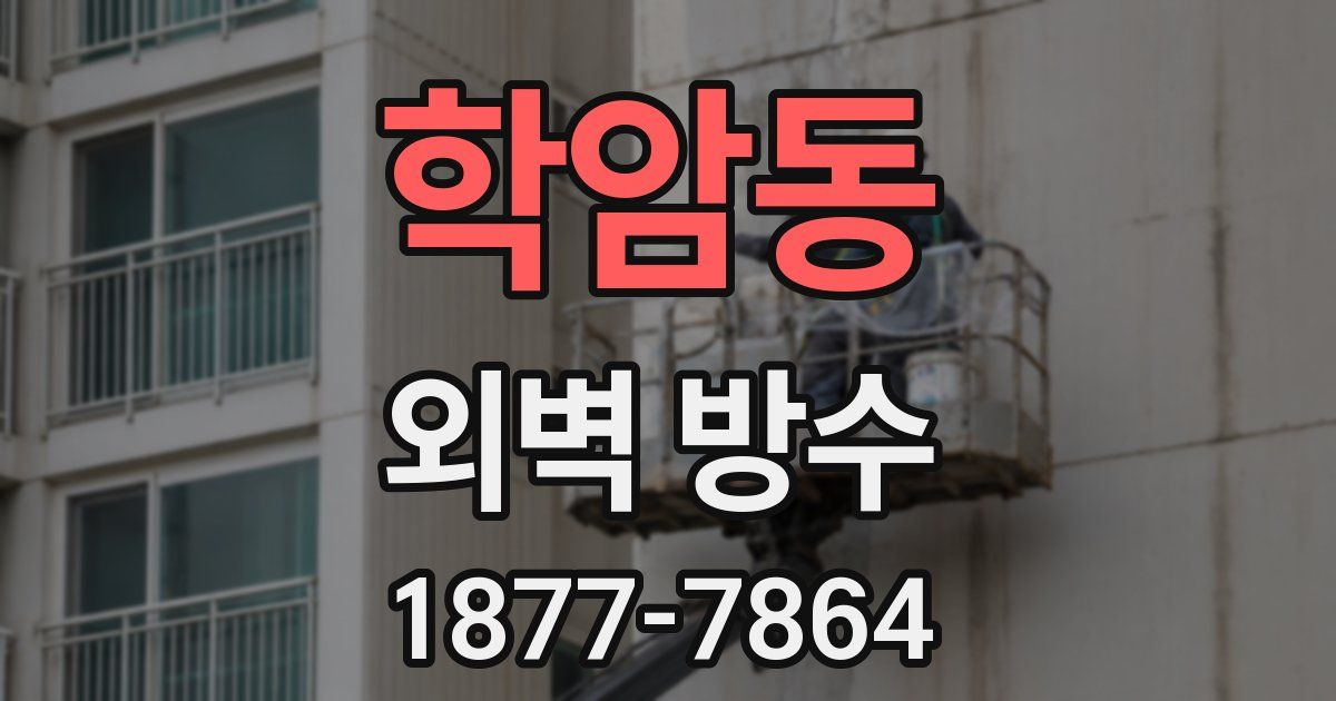 학암동 외벽 방수