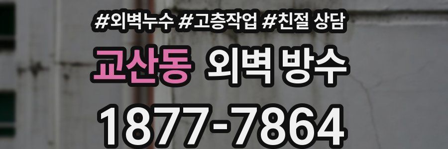 교산동 외벽 방수