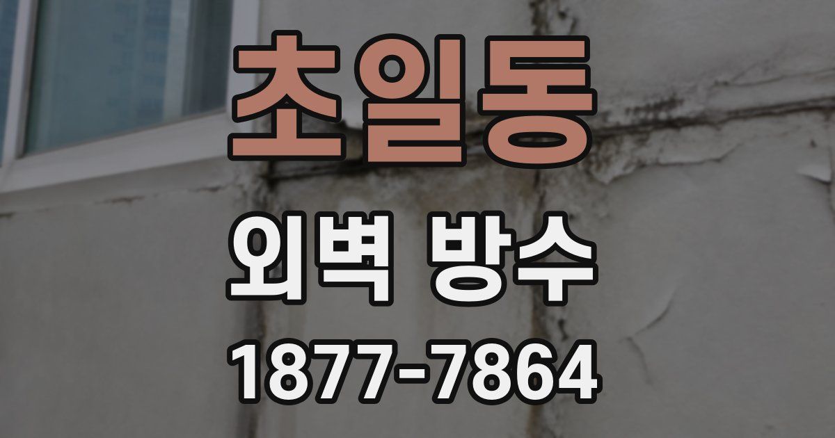 초일동 외벽 방수