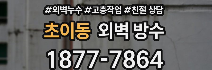 초이동 외벽 방수