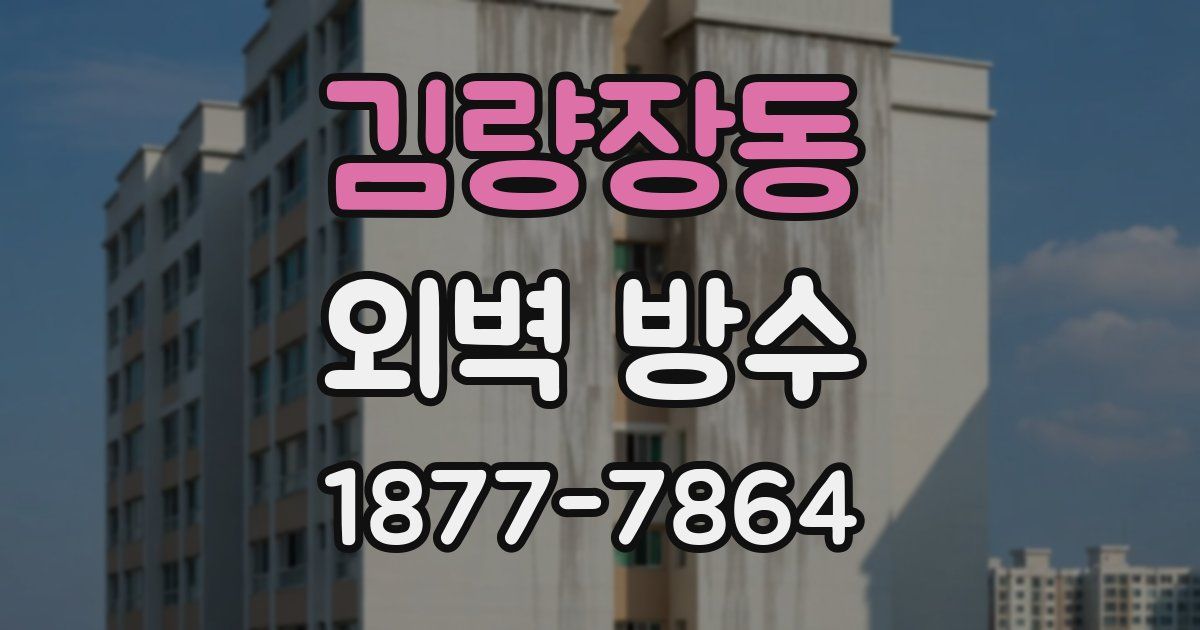 김량장동 외벽 방수