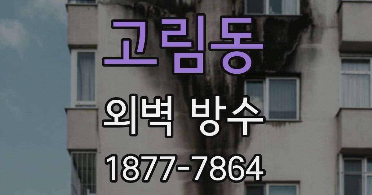 고림동 외벽 방수