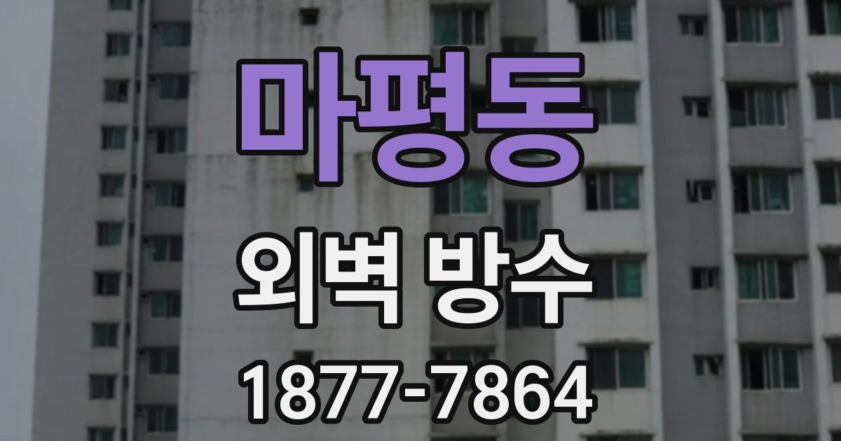 마평동 외벽 방수