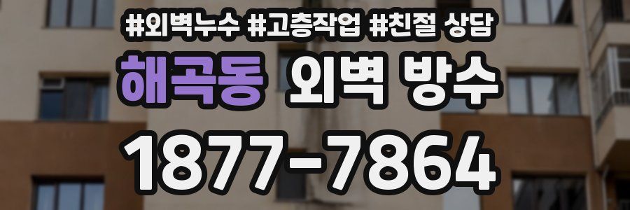 해곡동 외벽 방수