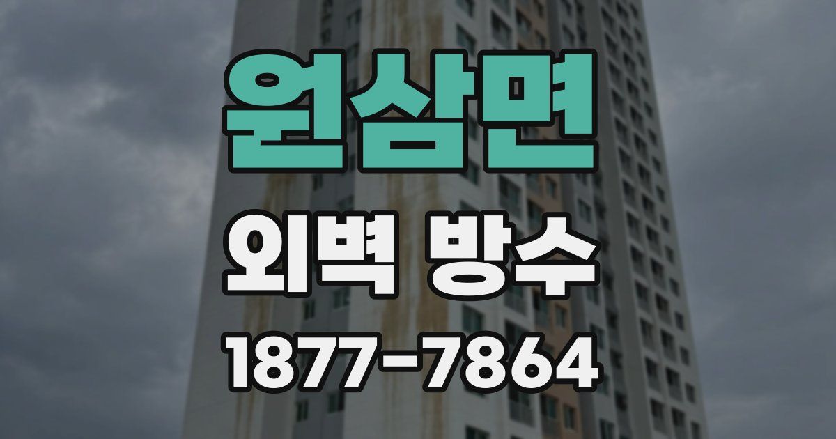 원삼면 외벽 방수
