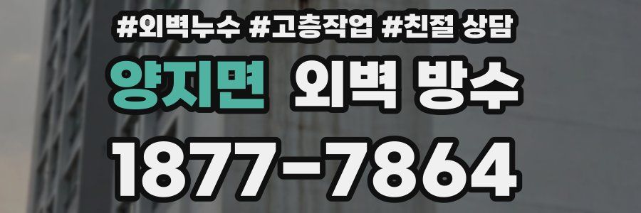 양지면 외벽 방수