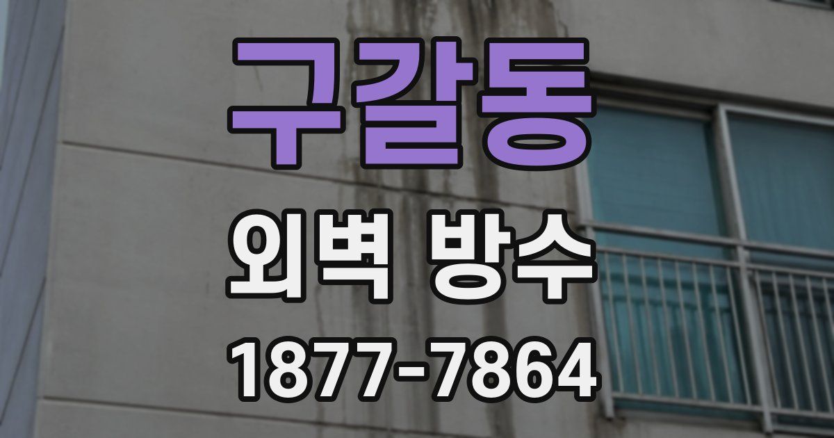 구갈동 외벽 방수