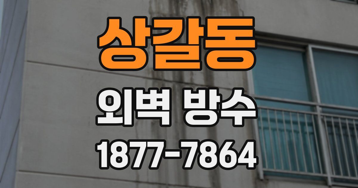 상갈동 외벽 방수