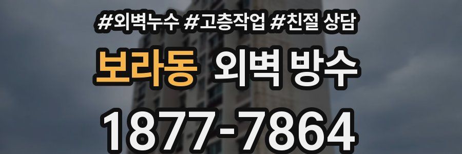 보라동 외벽 방수