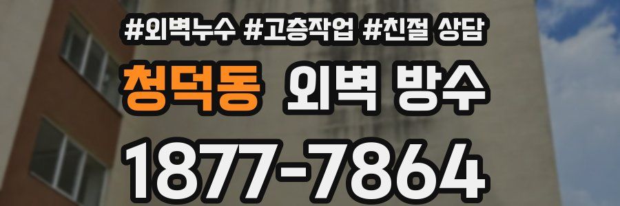 청덕동 외벽 방수