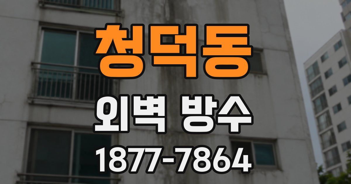 청덕동 외벽 방수
