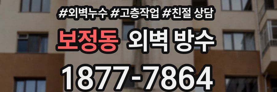 보정동 외벽 방수