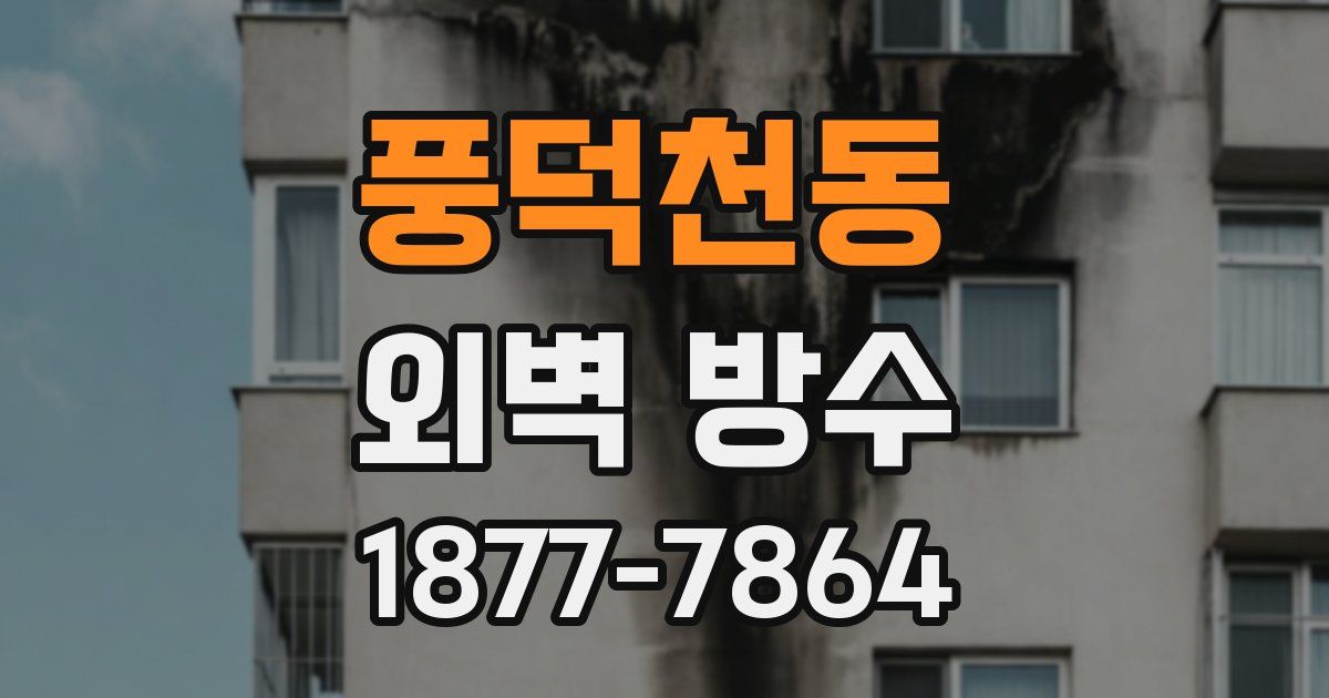 풍덕천동 외벽 방수