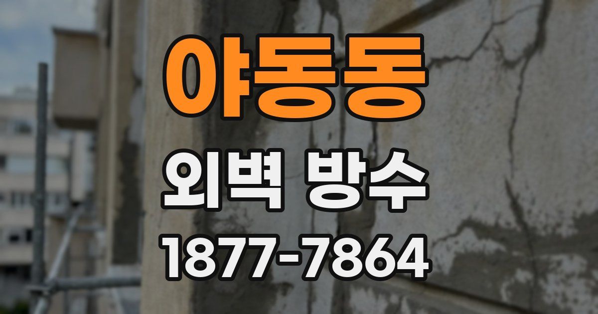 야동동 외벽 방수