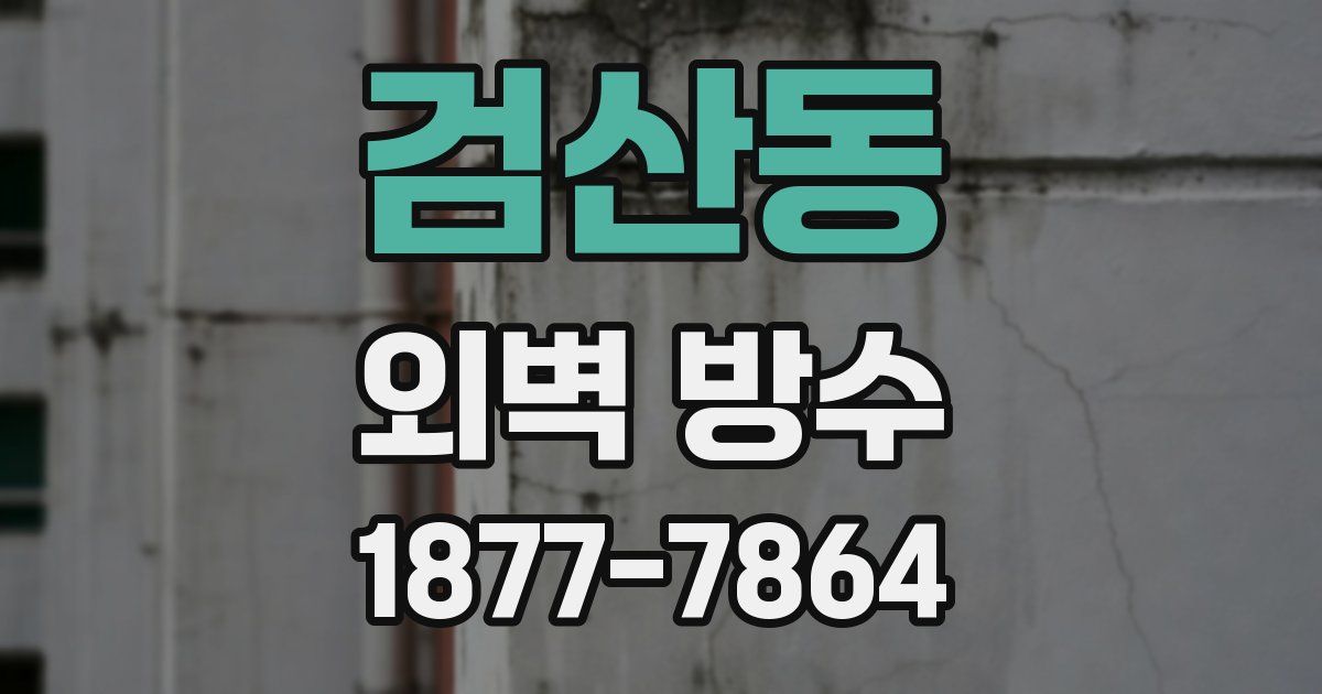 검산동 외벽 방수