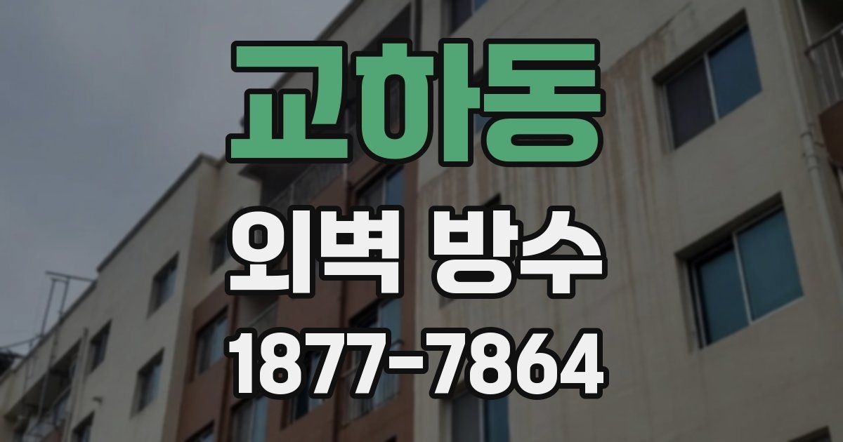 교하동 외벽 방수