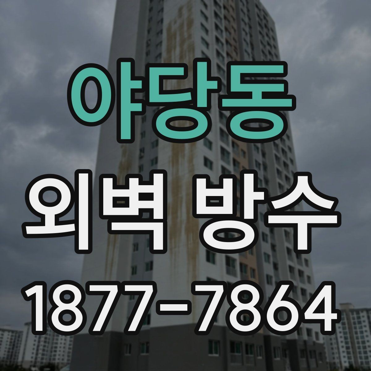 야당동 외벽 방수 공사와 도장 작업의 관계