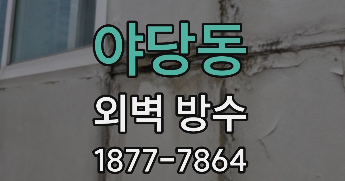 야당동 외벽 방수