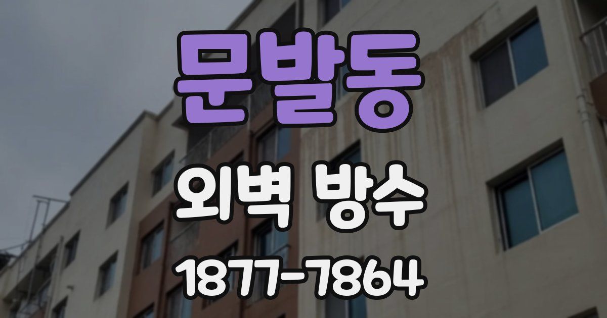 문발동 외벽 방수