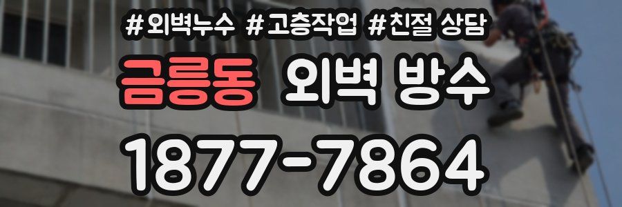 금릉동 외벽 방수