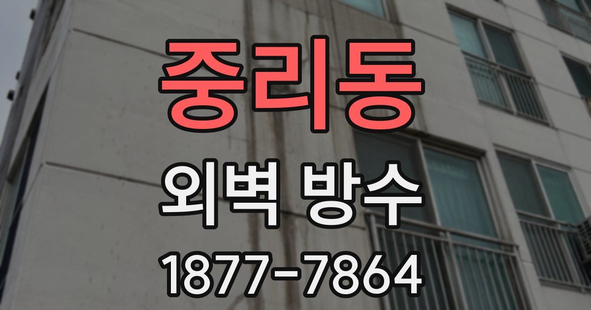 중리동 외벽 방수