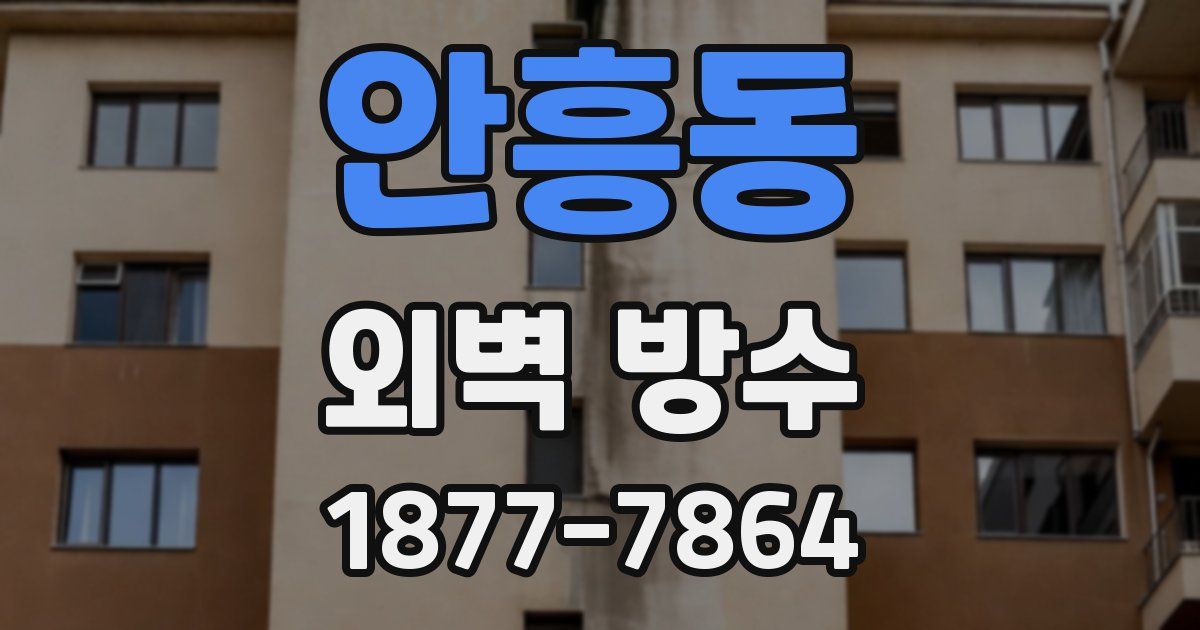안흥동 외벽 방수