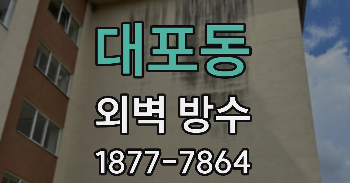 대포동 외벽 방수