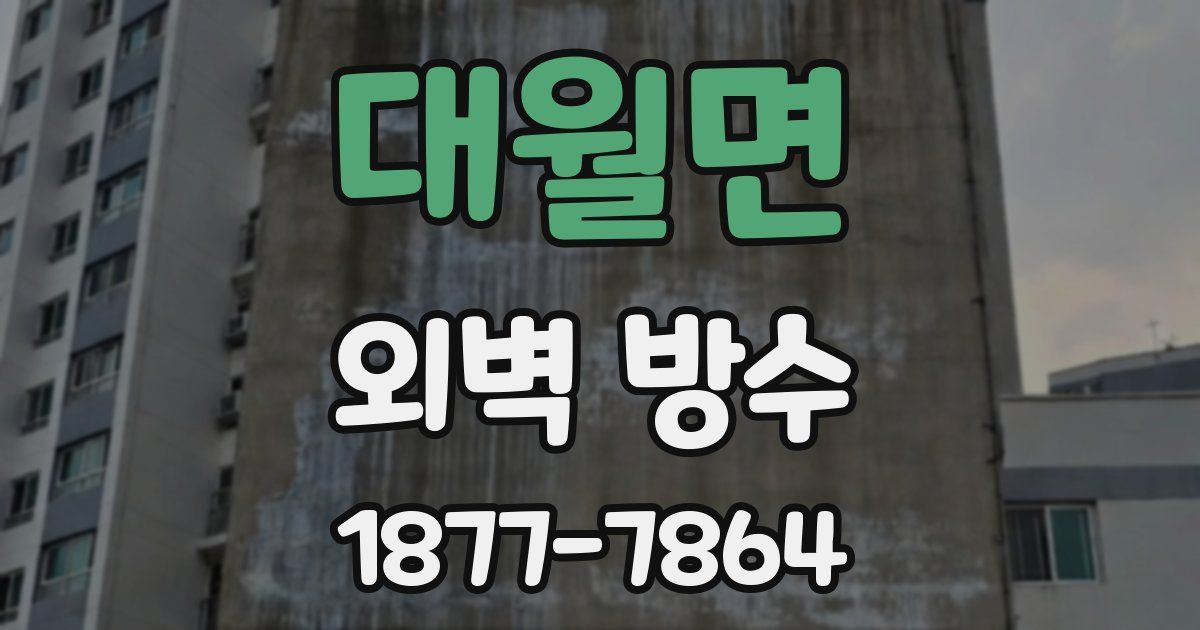 대월면 외벽 방수