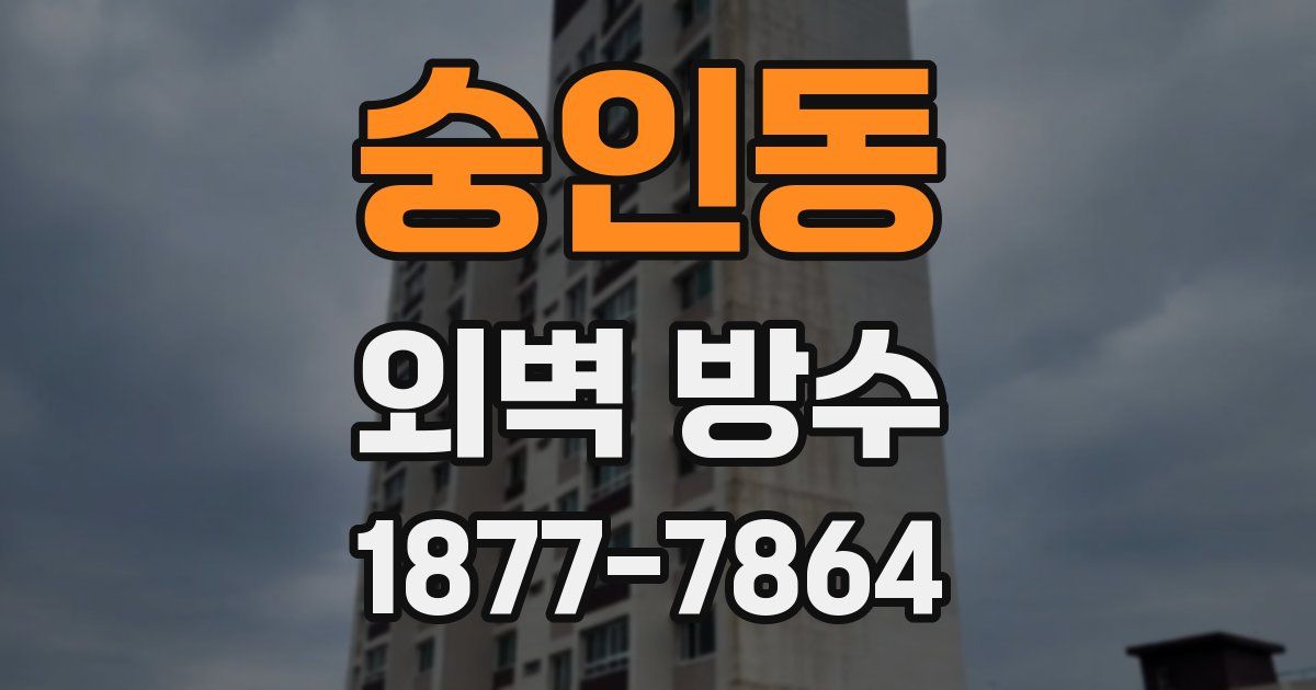 숭인동 외벽 방수