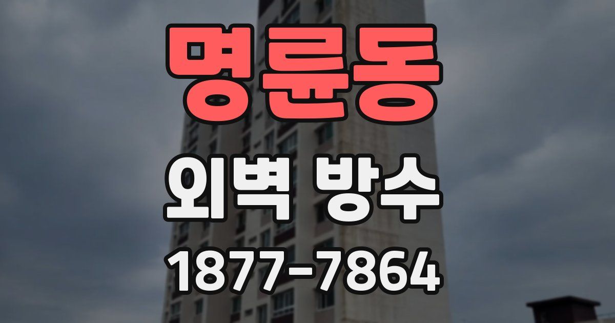명륜동 외벽 방수