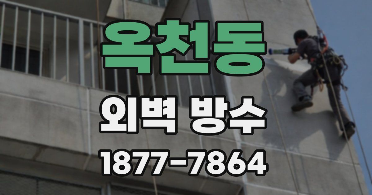 옥천동 외벽 방수