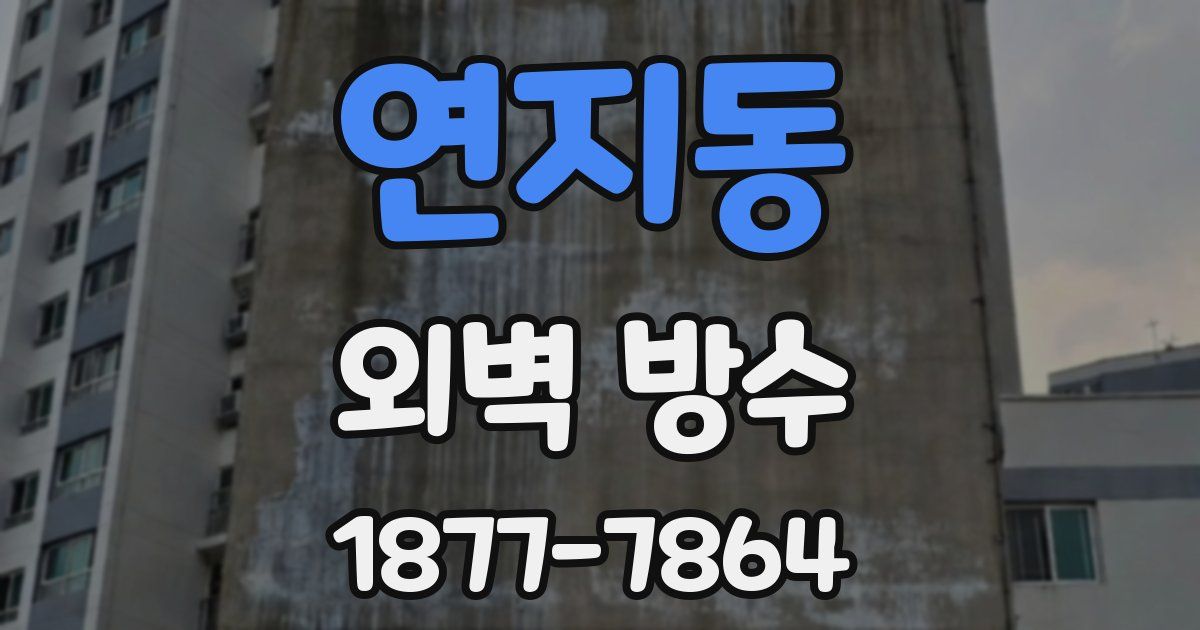 연지동 외벽 방수
