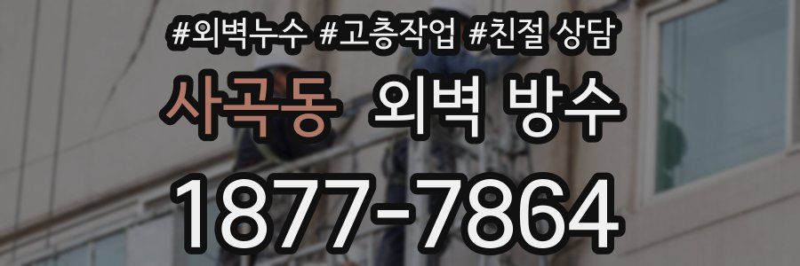 사곡동 외벽 방수