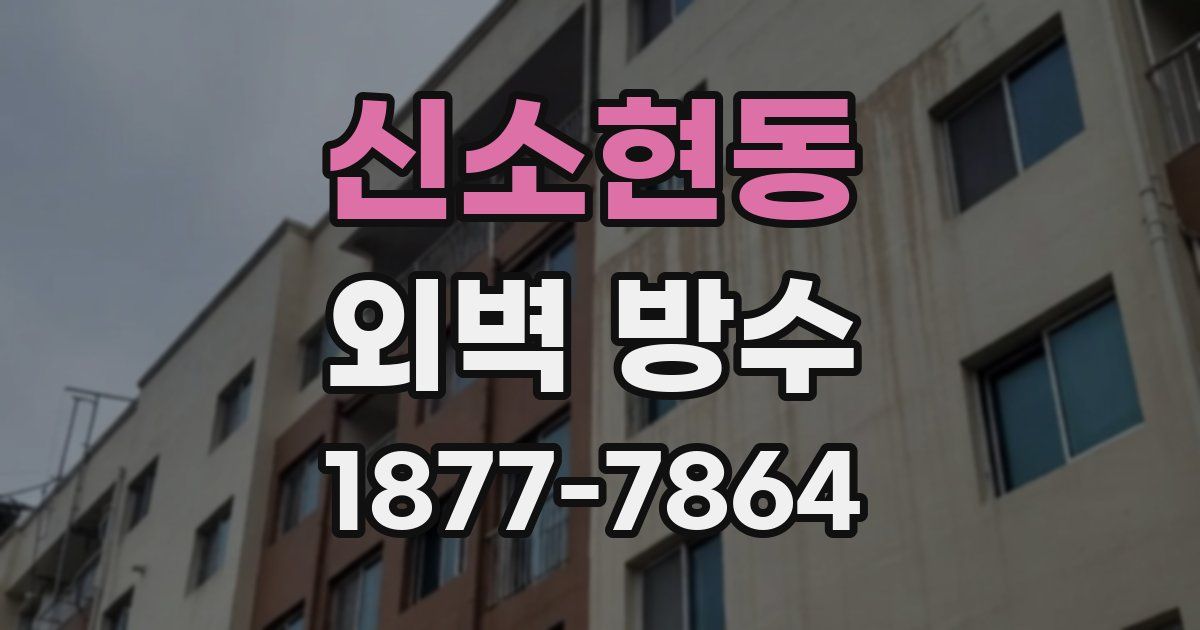 신소현동 외벽 방수