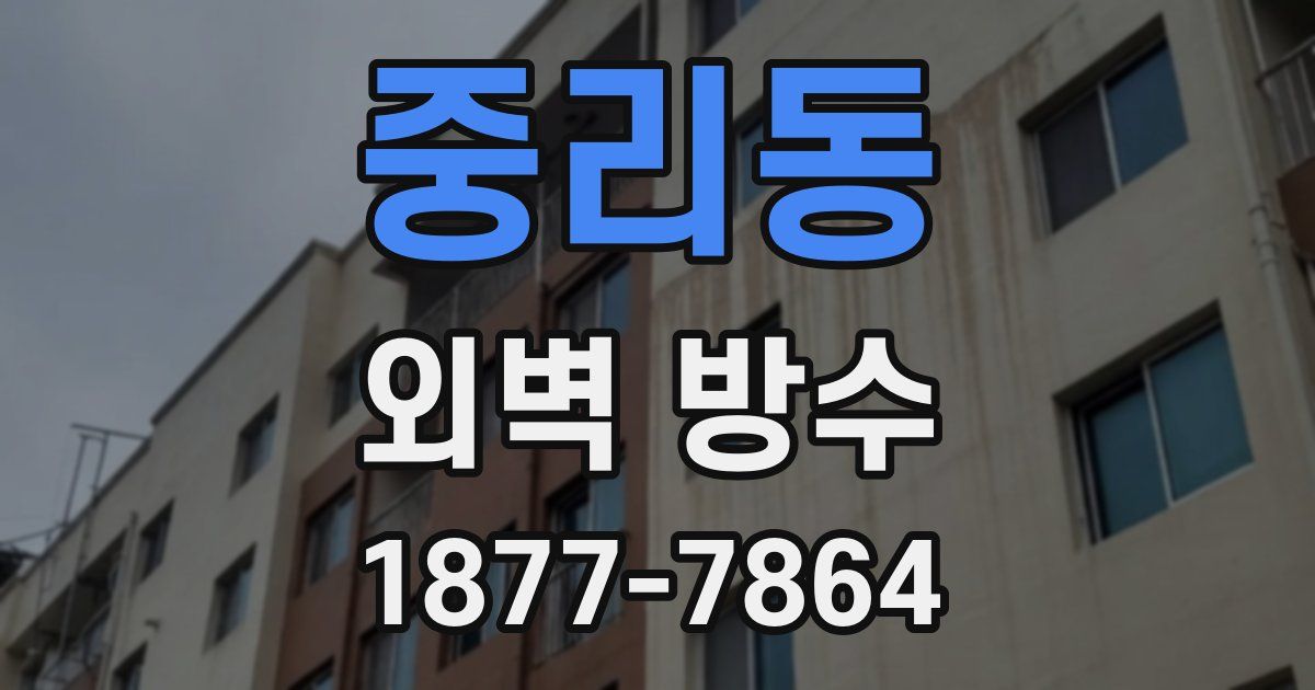 중리동 외벽 방수