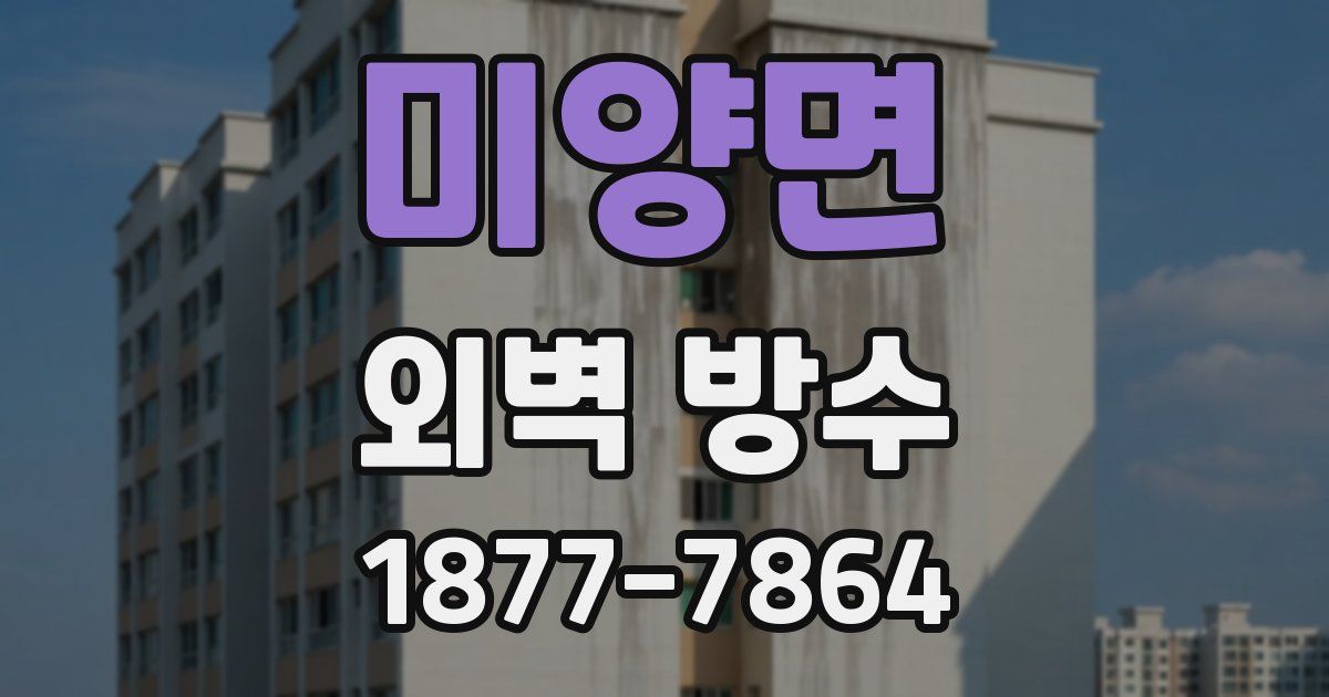 미양면 외벽 방수