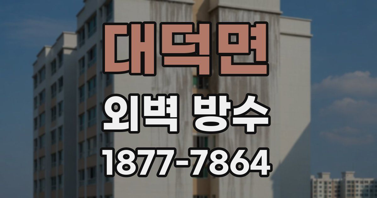 대덕면 외벽 방수