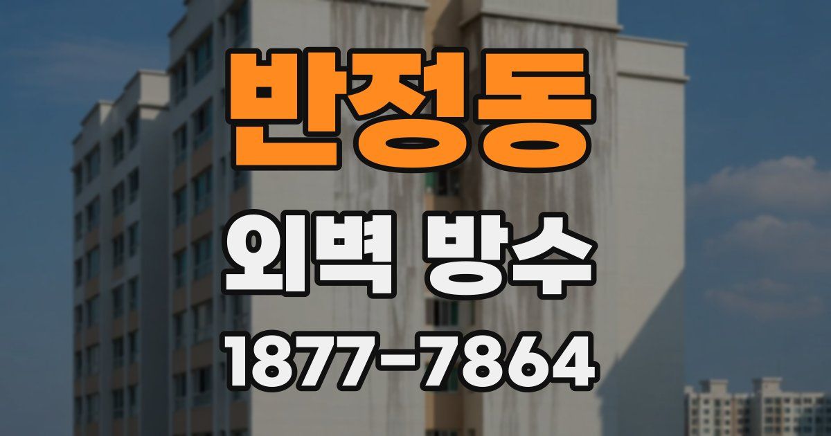 반정동 외벽 방수