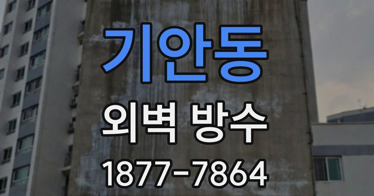기안동 외벽 방수