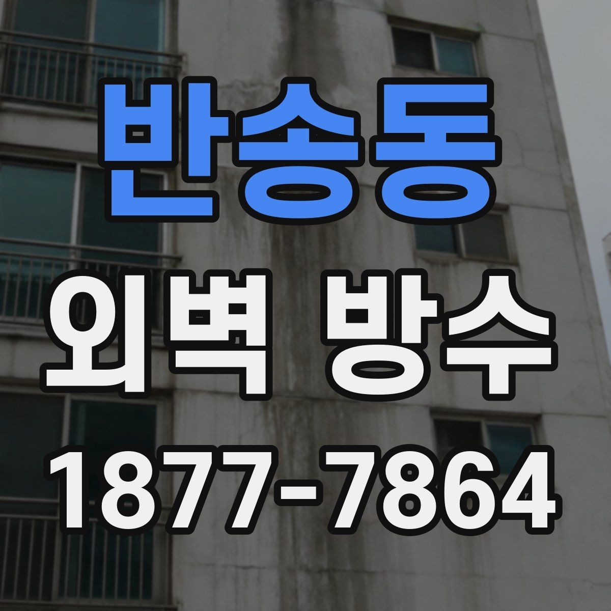 반송동 외벽 방수 견적이 달라지는 현장 조건