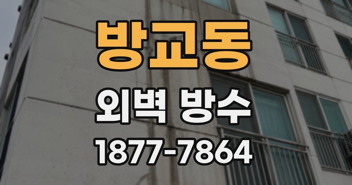 방교동 외벽 방수
