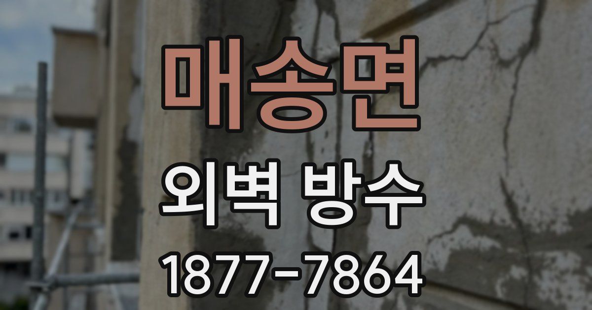 매송면 외벽 방수