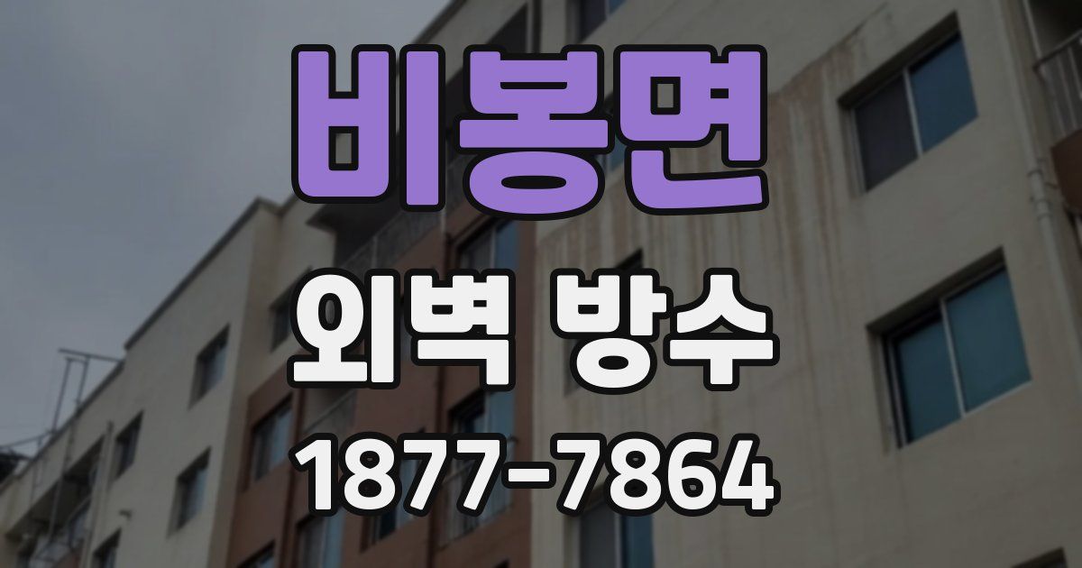 비봉면 외벽 방수