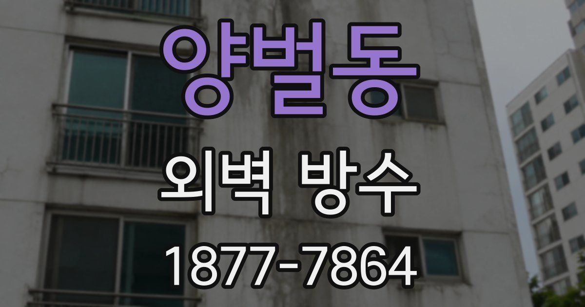 양벌동 외벽 방수