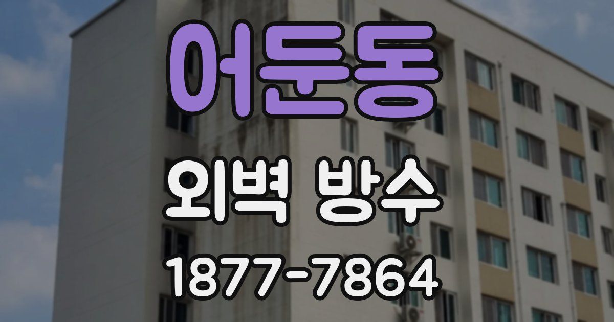 어둔동 외벽 방수